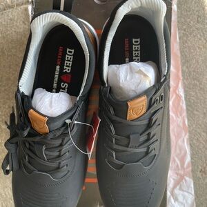Deer Stags Black and Brown Casual Sneakers with Sporty Design